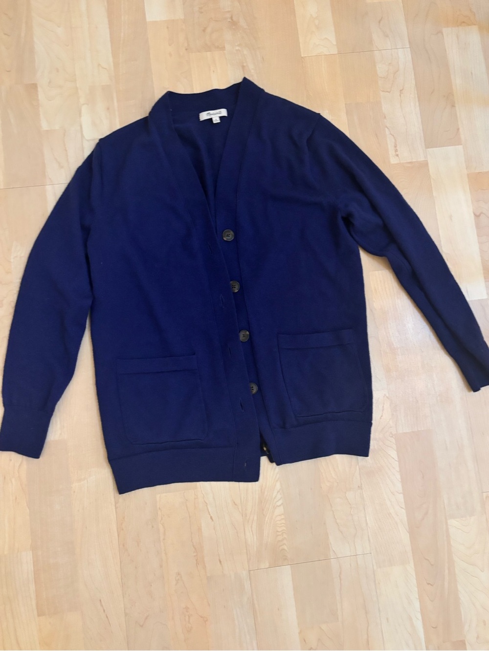Madewell Navy Blue Button-Front Women's Cardigan